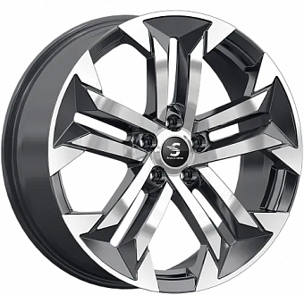 ���� ����� K&K KP015 7,5x19 5x114,3 ET49.5 DIA67.1 diamond black gris